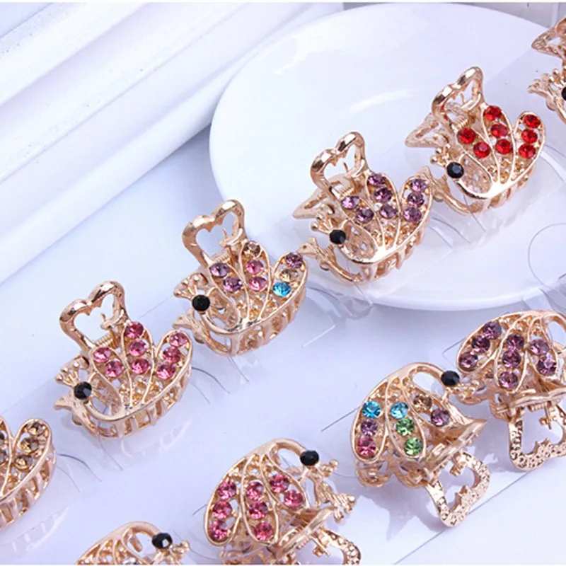 Fashion Beautiful Women Hair Accessories Hairpins Crab Retro Mini Butterfly Hair Claw Clip Headband For Lady Girls Hot Sale