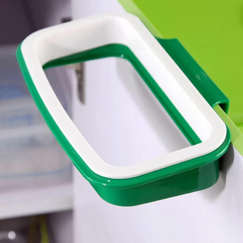 Новое поступление зеленый цвет мусорный мешок для мусора стойки прикрепить держатель/над Шкаф Дверь Кухня Ванная комната