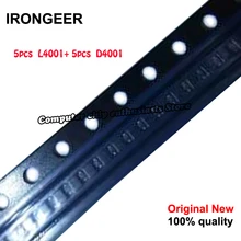 5 пара/лот для ipad air 2 air2 ipad6 ЖК-подсветка boost катушка индуктивности L4001+ Подсветка диода D4001