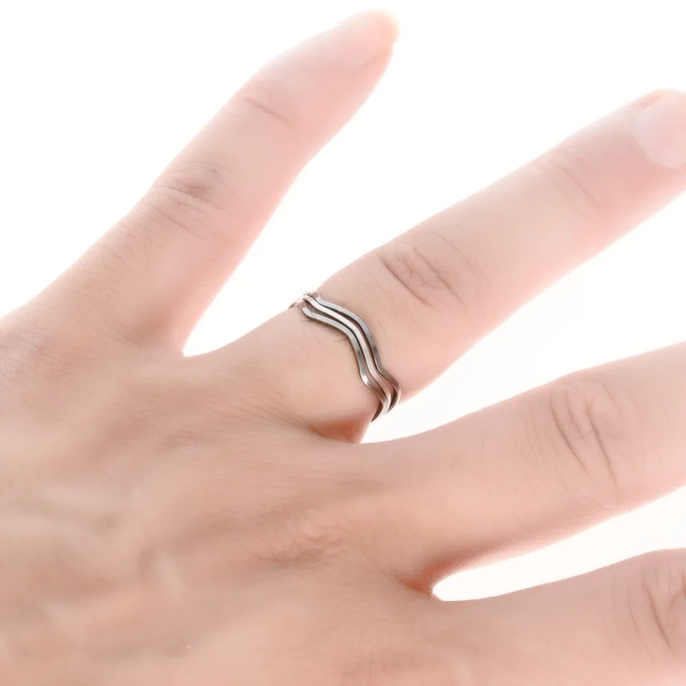 1 шт. серебристый Цвет полые простые обручальное кольцо для женщин Человек jewelry