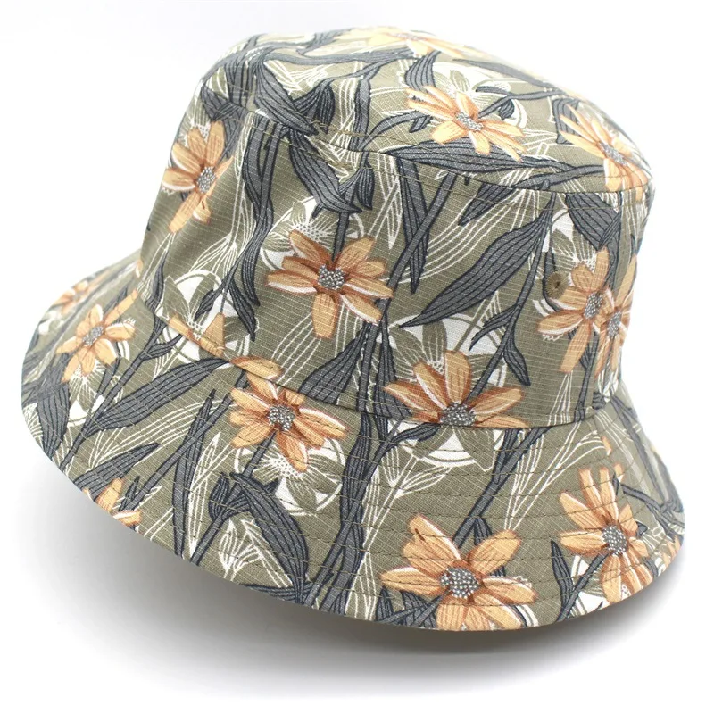 Bucket Hat Women Summer Hat Beach Cap Sun Brim Climbing Hunting Outdoor Cotton Fishing Accessory (8)