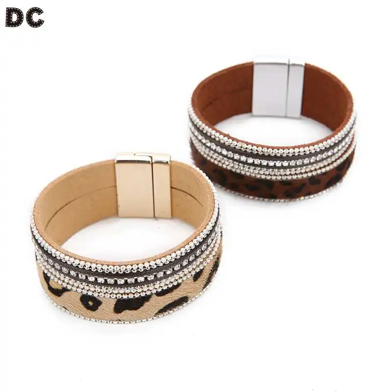 

DC Leather Punk Bracelets For Women Personality Fashion Charming Wrist Trinkets Women Bangles Party Wedding Gifts Bracelets