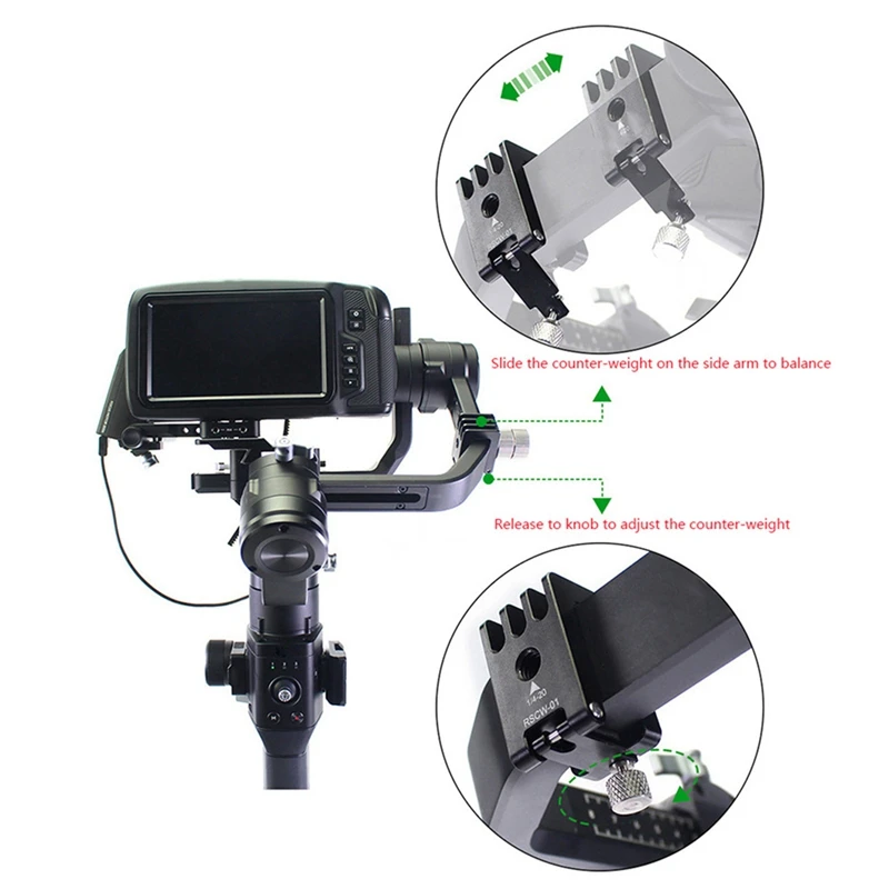 Для Ronin S Gimbal Black Magic Bmpcc 4K camera Clump весовой балансир аксессуары два 25G один 100G
