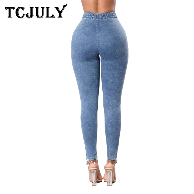 TCJULY высокие уличные гофрированные женские джинсы брюки обтягивающие пуш-ап ковбойские женские большого размера узкие Стрейчевые повседневные джинсовые узкие брюки
