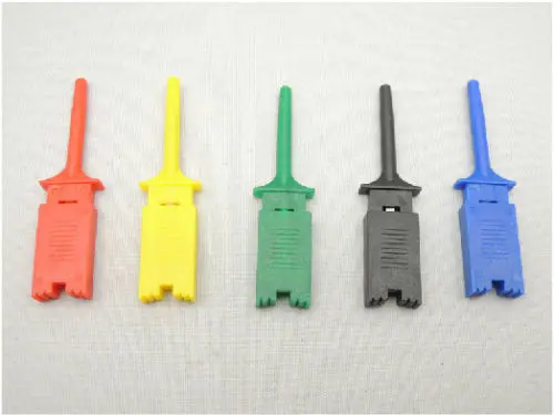 

New 10pcs Patch test clamp hook logic analyzer clip 5five colors