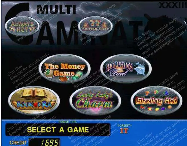 Coolair II V33 with 7 games game list