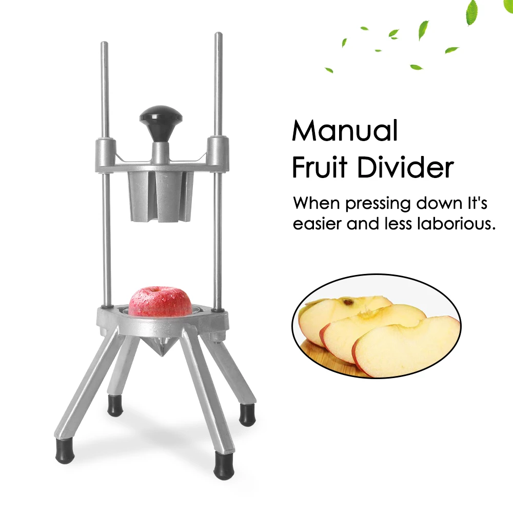  Vertical Manual Fruit Divider Machine Aluminum Alloy Handle Fruit Shard Block Maker Kitchen Cutting - 33026496395