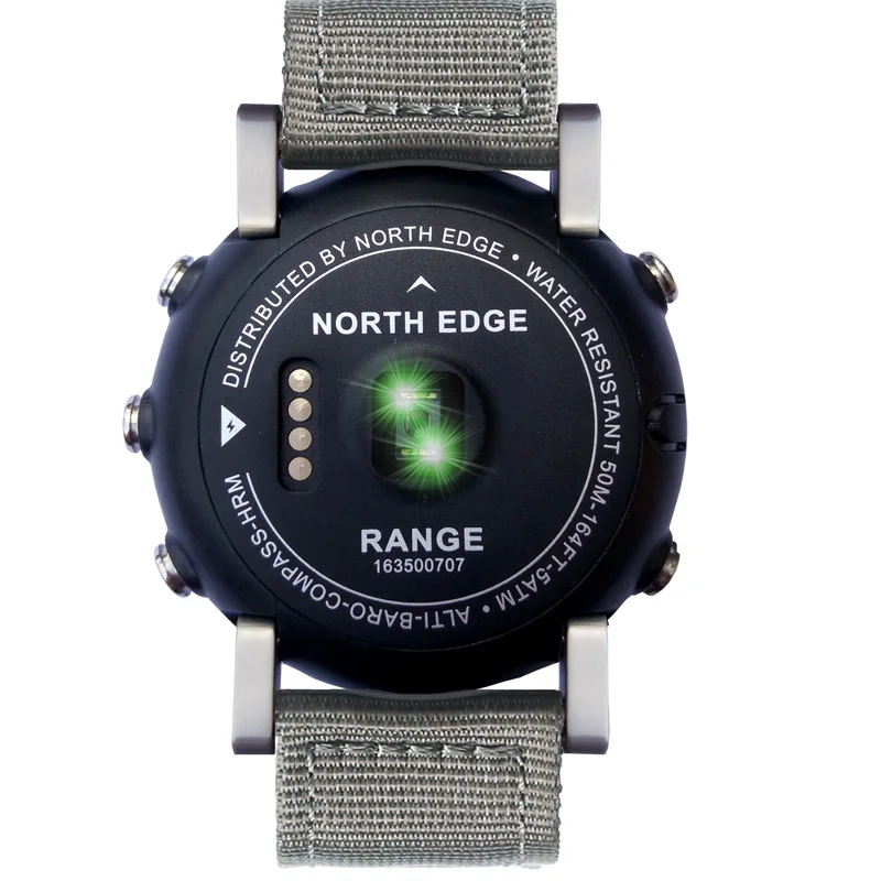 NORTHEDGE digital watches Men sports watch clock GPS Weather Altitude Barometer Thermometer Compass Heart Rate Dive hiking hours