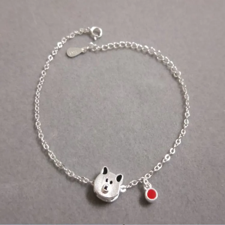

925 sterling silver necklace female clavicle chain simple pendant cute animal pendant jewelry LK02