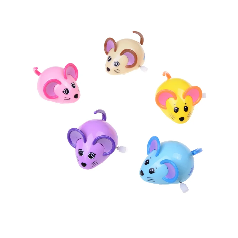 Забавная мышь для детей Подарки Kawaii крыса мультфильм животных Заводной дизайн игрушки новое поступление