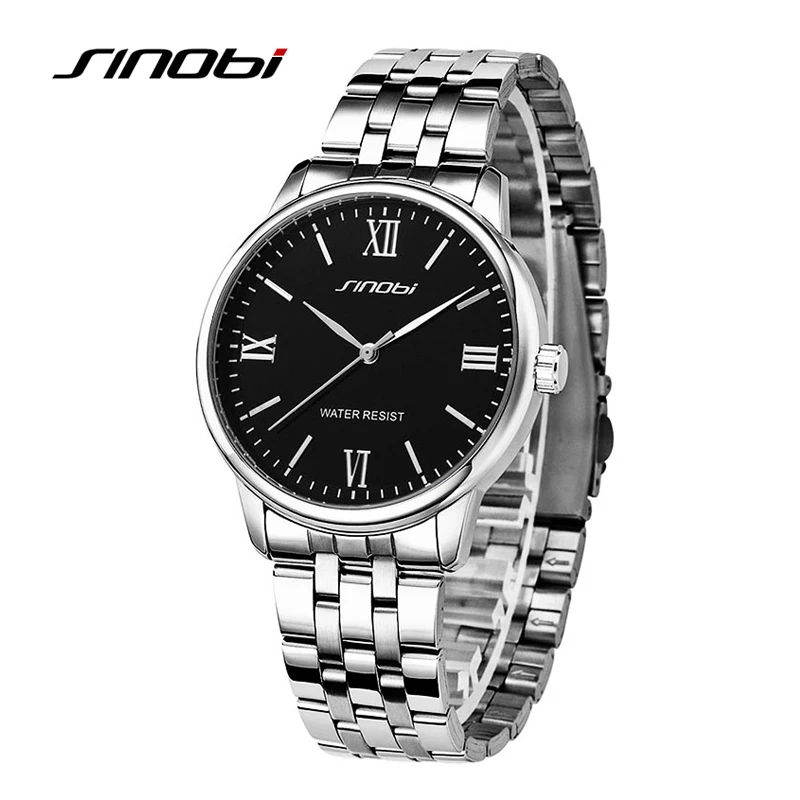 

SINOBI Fashion Women Wrist Watch Stainless Steel Watchband Top Luxury Brand Female Quartz Clock Ladies Watches relogio feminino