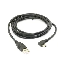 Мини-usb B Тип 5pin папа левый Угловой 90 градусов к USB 2,0 Мужской кабель для передачи данных 50 см 180 см USB мини-b Угловой кабель 0,5 м 1,8 м 6 футов
