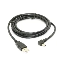 Мини-usb B Тип 5pin Мужской Слева Под Углом 90 Градусов к USB 2.0 Мужской Кабеля для Передачи Данных 50 см 180 см USB mini-b Кабель Угол 0.5 м 1.8 м 6ft