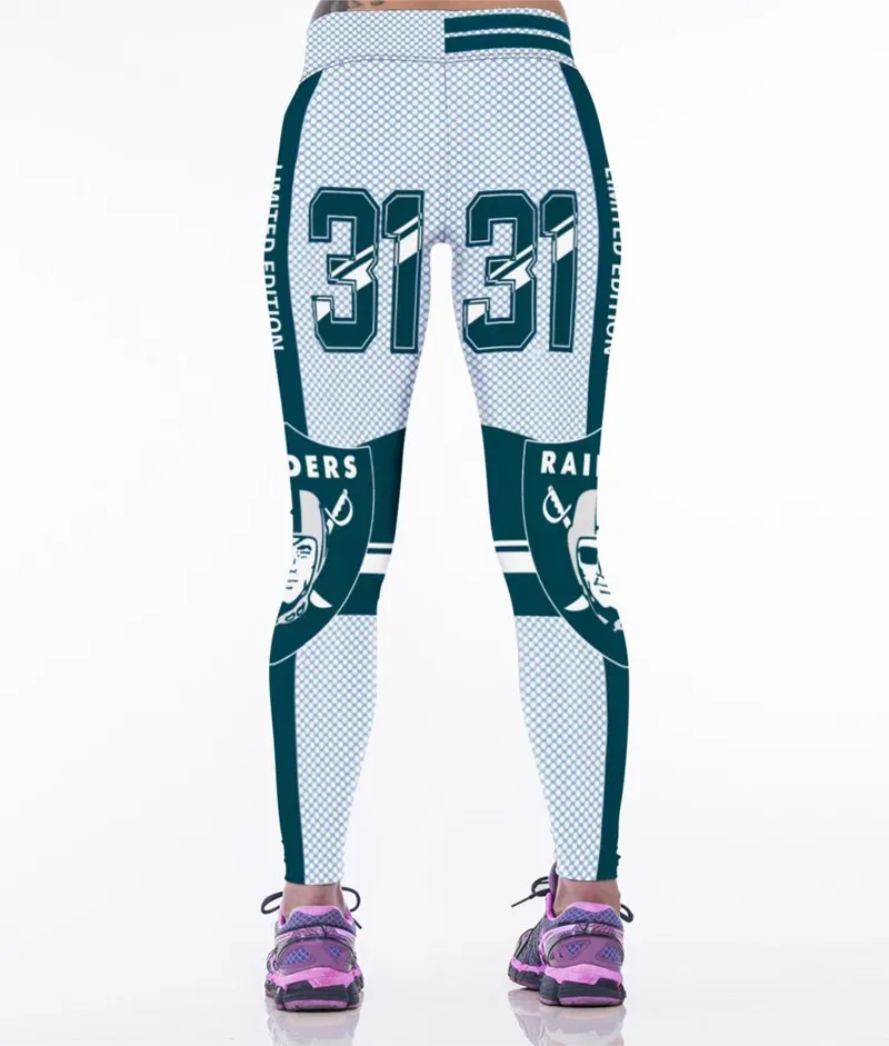 Women's Sports Yoga Pants Compression Running Tights Leggings Gym Athletic Skinny Fitness Sportswear American football Trousers (4)