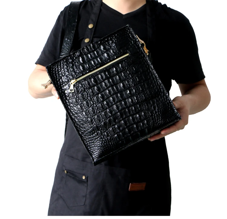 Крокодиловая нагрудная сумка для живота, кожаная спортивная сумка, сумка через плечо для мужчин, многофункциональная мужская сумка