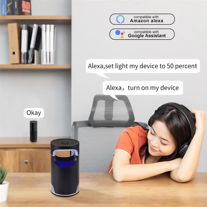 Mosquito killer USB Электрический комаров killer лампа Фотокатализ немой домашний светодиодный жучок ловушка для насекомых Zapper ловушка без излучения Wi-Fi Smart
