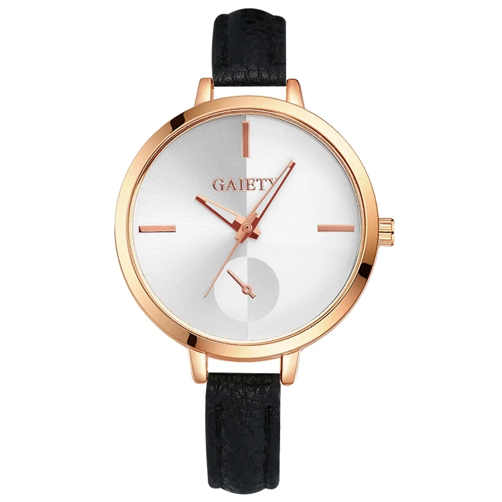 Women Thin Leather Straps Women's Dress Watches Fashion Casual Bracelet