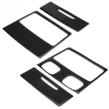 Сзади на выходе автомобильного кондиционера, накладка из углеродного волокна с отделкой Стикеры для BMW E90 3 серии 2005-2012