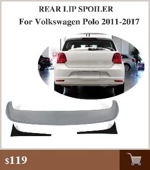 Спойлер переднего бампера из углеродного волокна для Volkswagen VW Polo GTI хэтчбек 2013- Запчасти для тюнинга автомобилей