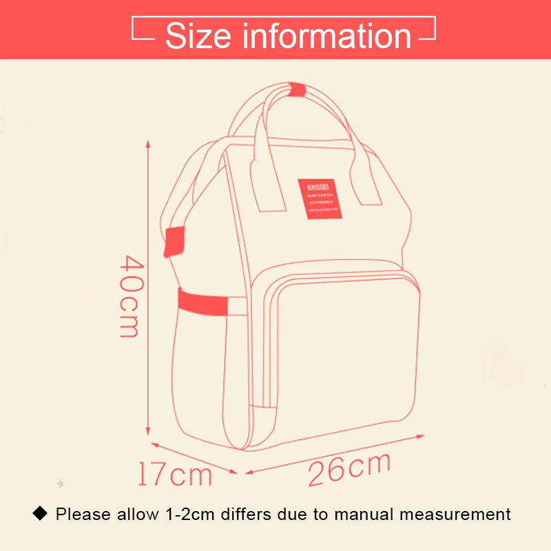 Baby Diaper Bag Mummy Maternity Travel Nursing Backpack Waterproof Changing Nappy Bags Large Capacity Wet Bag For Baby Stroller  (24)