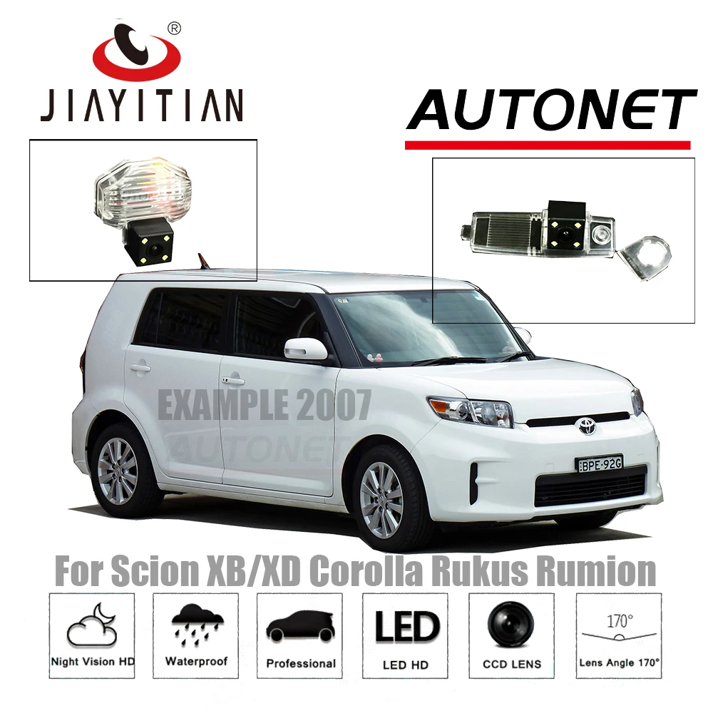 JiaYiTian камера заднего вида для Scion XB/XD для Toyota Rukus Rumion 2007~ CCD камера ночного видения камера заднего вида номерного знака