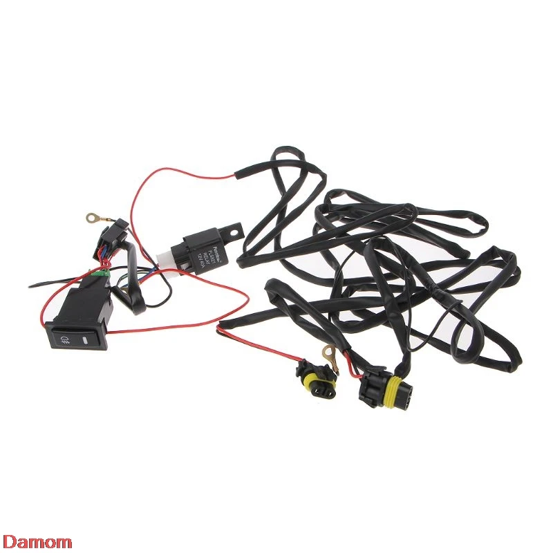 2021 Новый Универсальный 12V 40A Реле Жгут проводов с вкл/Off переключатель комплект