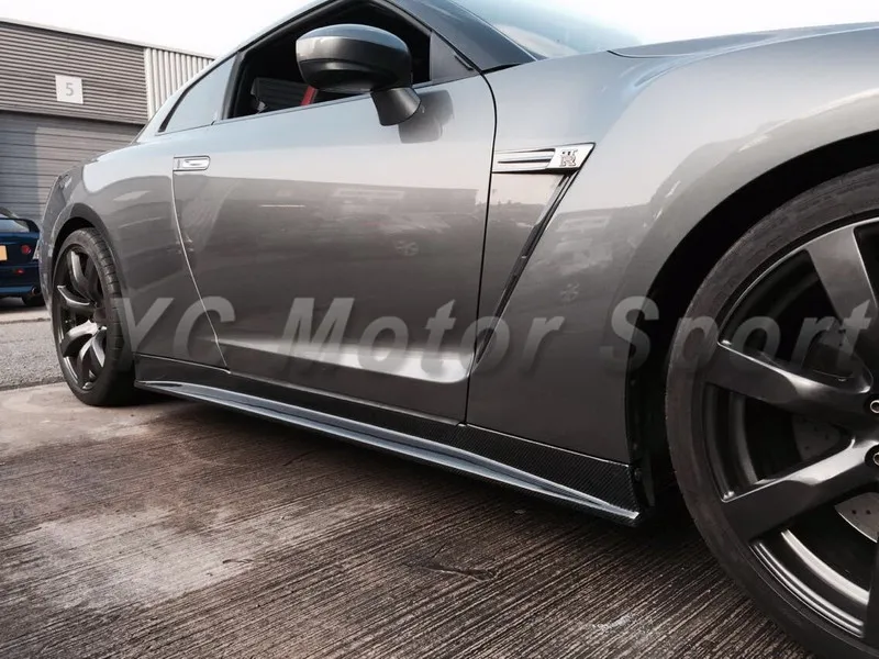 

Car Accessories Carbon Fiber Zele- P Style Side Skirt Fit For 2008-2014 R35 GTR CBA DBA Side Skirts