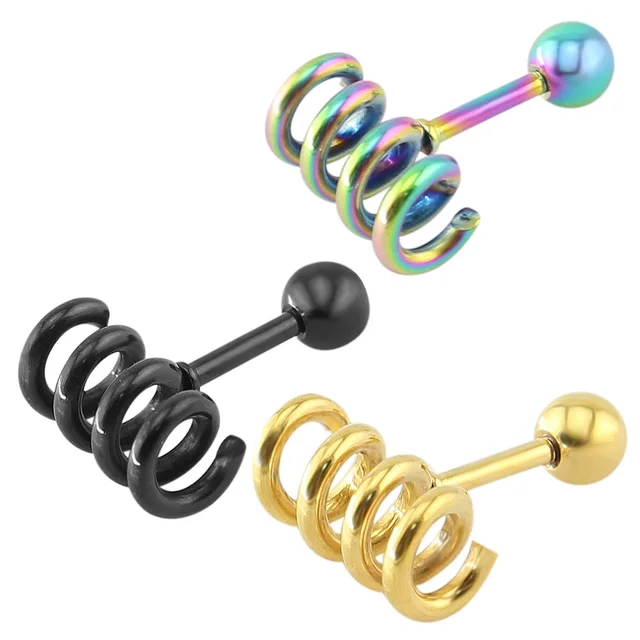 1 Pair Surgical Steel Stud Earring Findings Pvd Plating Color Ear 1 Pair Surgical Steel Stud Earring Findings Pvd Plating Color Ear Studs For Men Helix