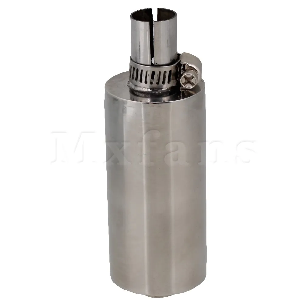 Mxfans Stainless Steel Muffler Silencer font b RC b font Gas Engine Exhaust Pipe Clamp Reduce