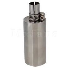 Mxfans RC Motor De Gas del Tubo de Escape Silenciador Silenciador de Acero Inoxidable Abrazadera de Reducir El Ruido