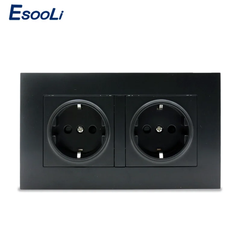 Esooli Высококачественная настенная розетка из поликарбоната с двойным