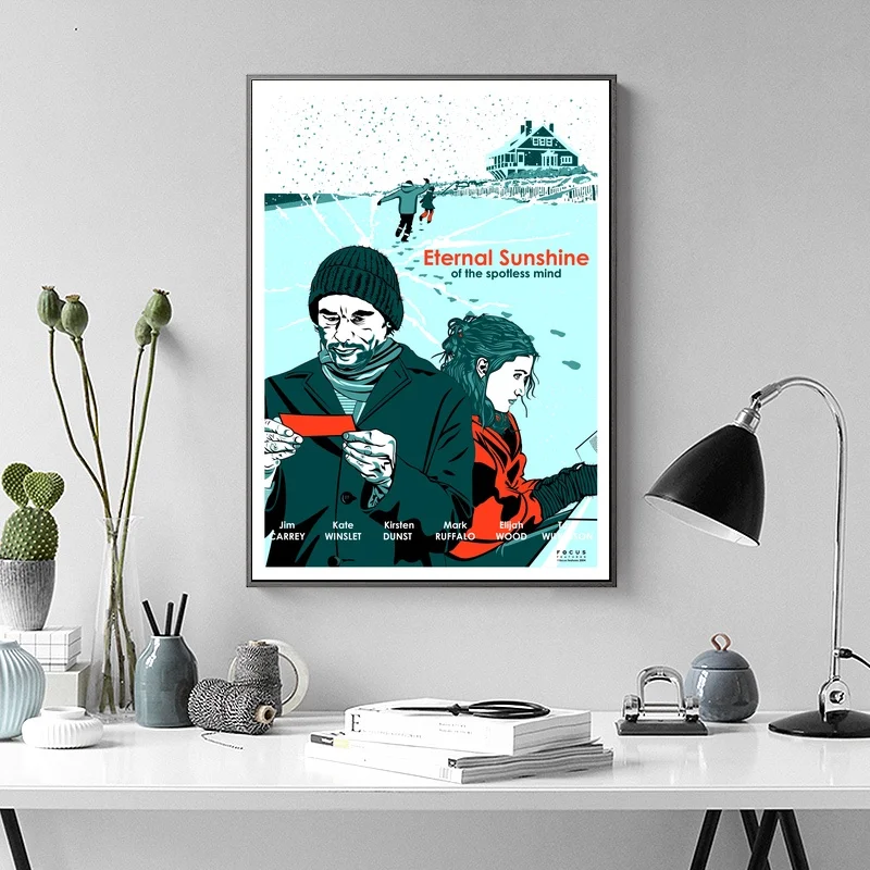 

Eternal Sunshine of the Spotless Mind Movie TV Poster Wall Art Wall Decor Silk Prints Art Poster Paintings for Living Room