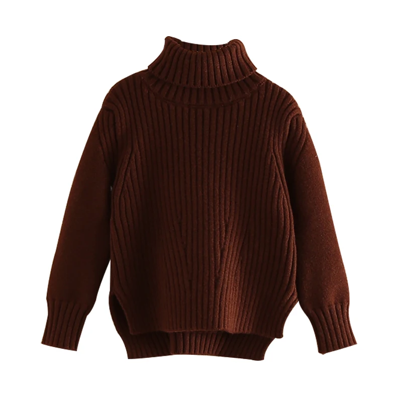 

Tops 2019 Autumn Kids Girls Boys Cardigan Sweaters Long Sleeve Turtleneck Pullover Clothes Sweaters Children Cotton Sweater