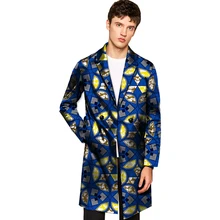 Африканский принт, Мужской X-длинный Костюмный пиджак, африканские нарядные блейзеры, вечерние, на заказ, Африканский модный мужской костюм, африканская мужская одежда