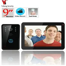 YobangSecurity 9 Inch Video Door Phone Doorbell Intercom,Rainproof Door Phone with Video Recording and Photo Taking Function