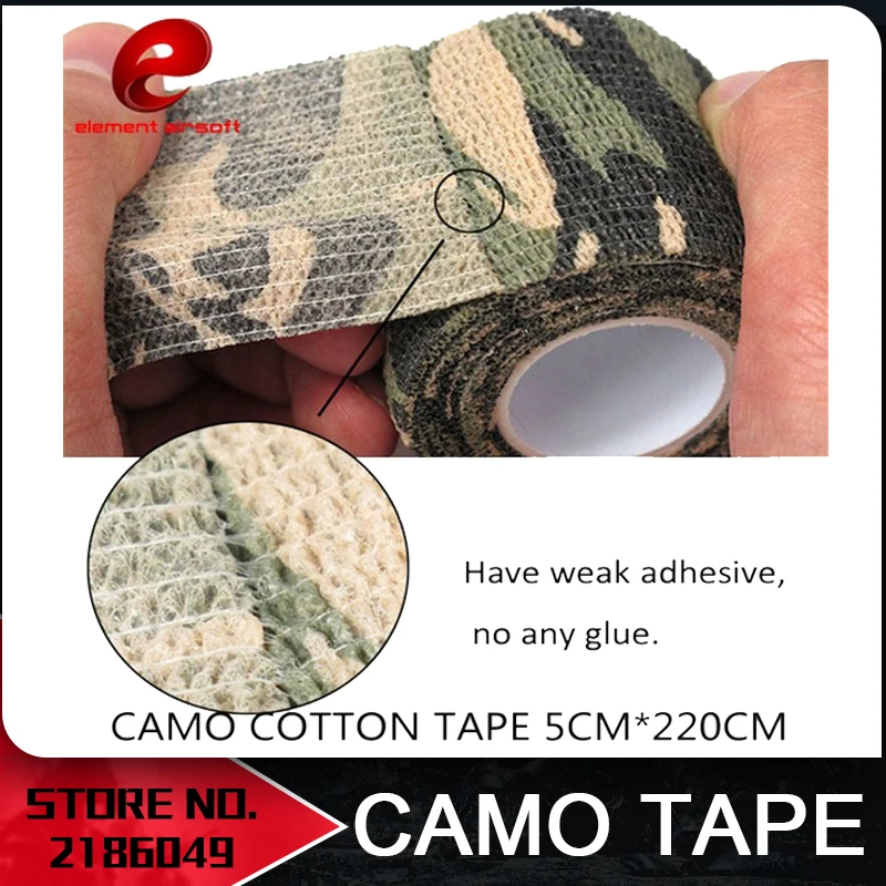 

Element airsoft CAMO COTTON TAPE Camouflage Tape Waterproof 5CM*220CM EX388