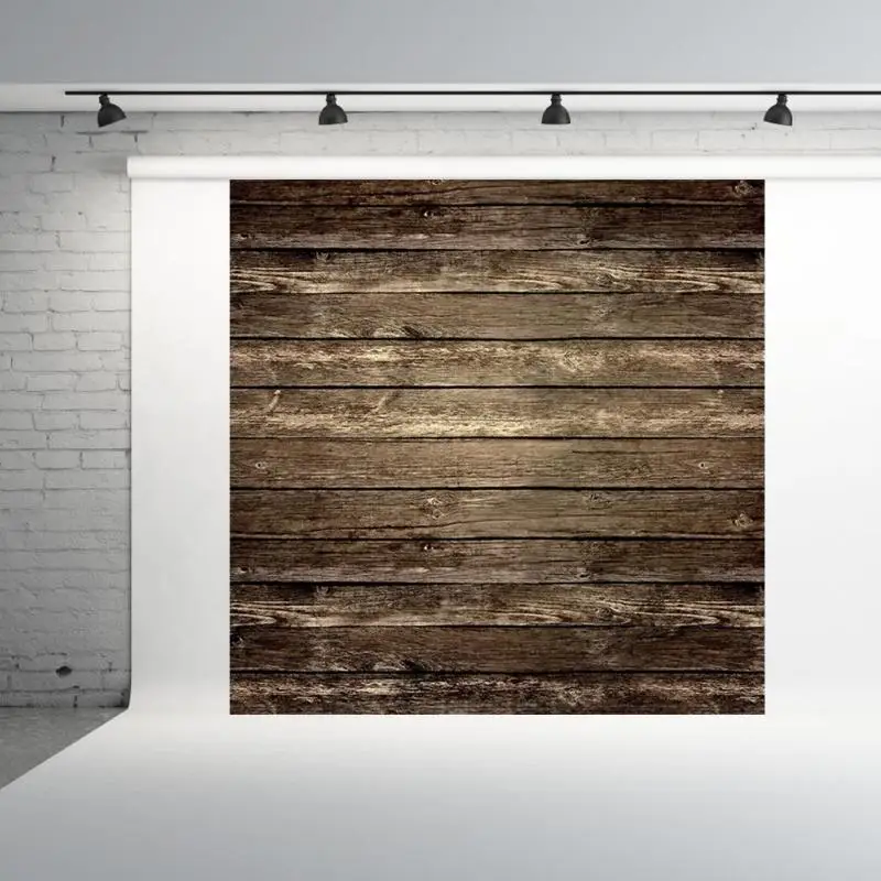 ALLOYSEED 3 Size Retro Wooden Board Planks Texture Photography Background Cloth Studio Phone Light Box Photo Backdrop For Food