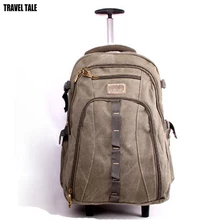 Travel tale 18 дюймов для мужчин ручной клади КАБИНЫ Ручной Рюкзак-тележка дорожная сумка для путешествий
