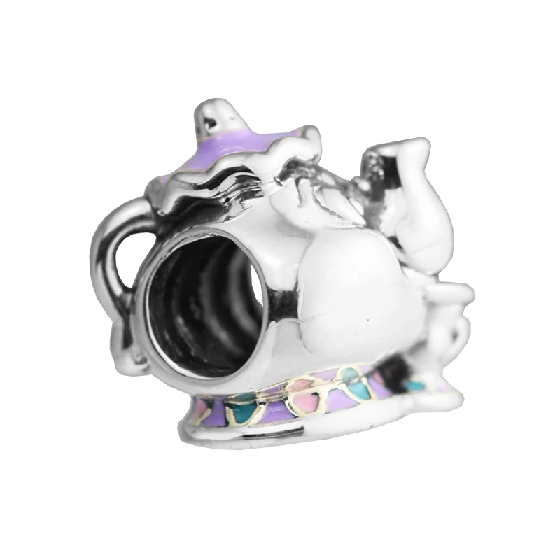 

Pandulaso Fairy tale Mrs. Potts & Chip Mix Beads Fits European Charm Bracelet 925 Sterling Silver Jewelry Bead Women DIY Jewelry