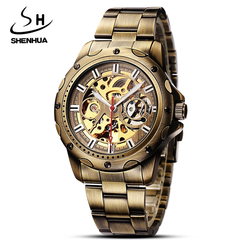 Mechanical Watches Retro Brand Skeleton Mens Gift Sport Stainless Steel Automatic self wind Men's Watch relogios masculino 2020 mens classic suits 2020 wedding tuxedos groom wear 2piece jacket pants business man outfits bridegroom blazer slim cosume homme