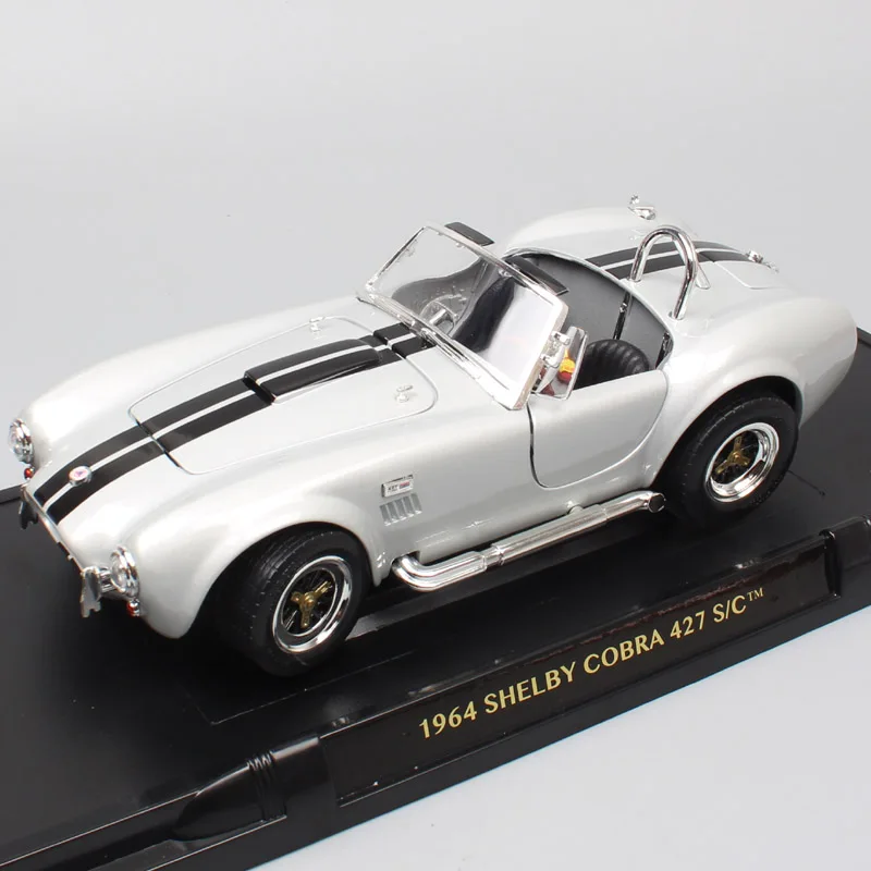 1/18 большой классический автомобиль 1964 Ford Shelby AC Cobra 427 S/C гоночные весы модели автомобилей металлические Diecasts& игрушечные транспортные средства Миниатюрные для детей