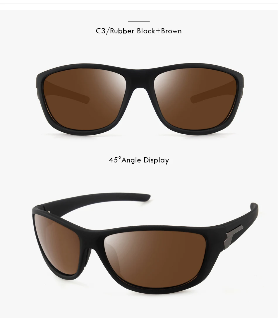 Новые поляризованные солнцезащитные очки для мужчин 1,1 мм утолщенная линза брендовые уличные солнцезащитные очки для мужчин эластичная резиновая краска гладкая оправа