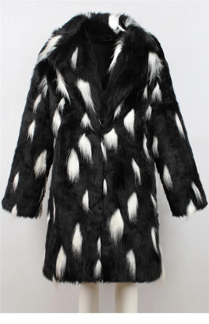 Fashion Europe and the United States popular faux fur suit collar long coat fur coat male 2018 autumn and winter new (8)