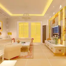 Мульти-размер желтый декоративный оконный фильм офис танцевальный зал бар выставка или дома самоклеющиеся Ширина: 50 см(2") SUNICE