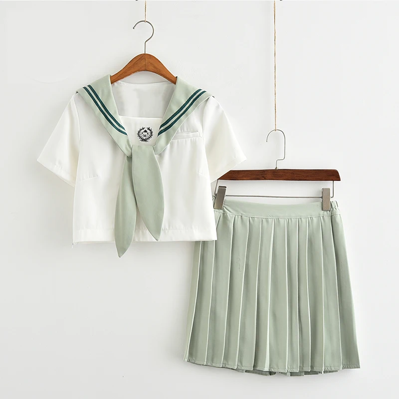 

2019 New Japanese School Girl Uniforms Sailor Set Navy Ntyle Students Clothes For Cosplay S-XXL Cute Class Uniform