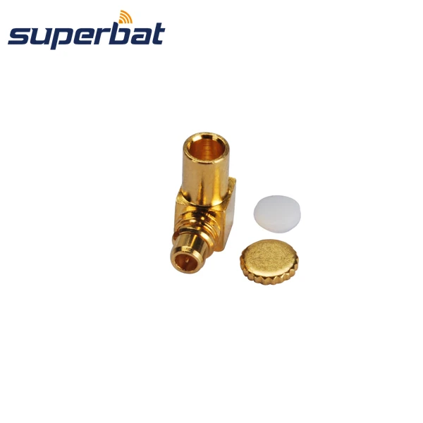 Superbat MMCX штекер под прямым углом припой для полужесткие 0,08" кабель RG405 RF разъем