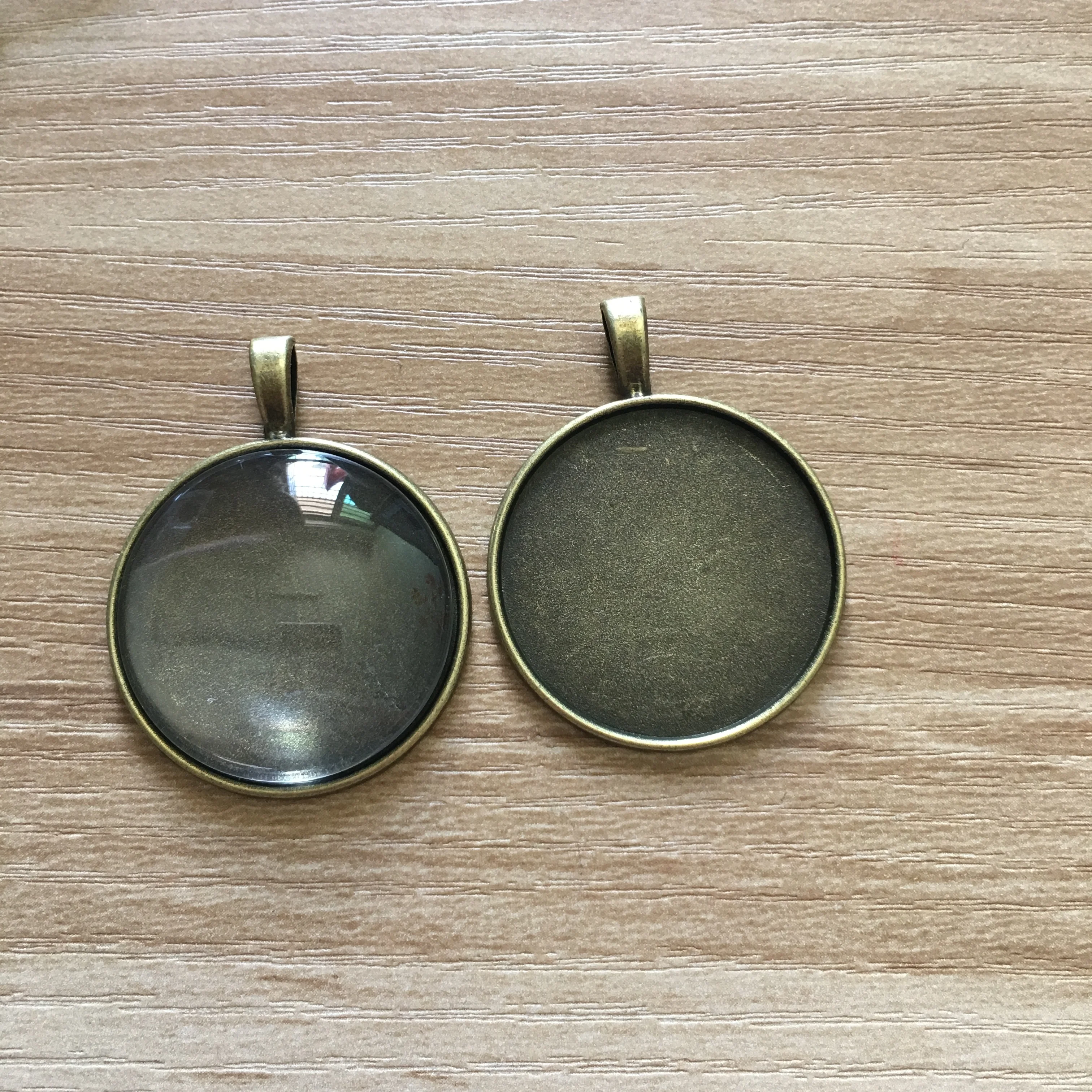 

Tenacity Peiao 10pcs Fit 30mm Necklace Setting Pendant Cabochon Cameo Base Tray Bezel Blank DIY Jewelry Making Findings