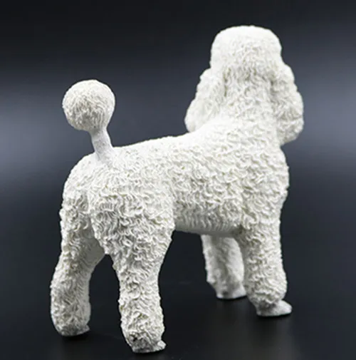 Artificial resin france poodle dog figure,car styling home room decoration,doggy lover decorative article Christmas gift toy 1