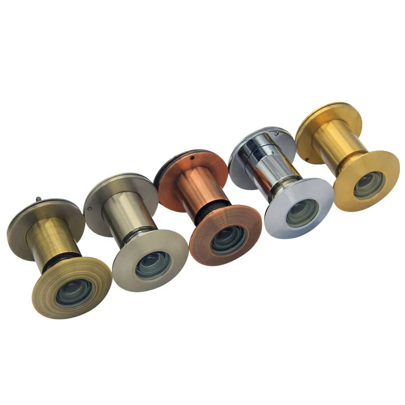 

200 Degree Wide Door Viewer with Privacy Cover Adjustable Security Zinc Alloy HD Lens Eye Peephole for 40-65mm Doors Hardware