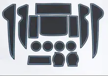 Pcs Borracha Não-Deslizamento de 15 V8 Tapete de Porta Interior Para Toyota Land Cruiser LC 200 2008-2018 Acessórios